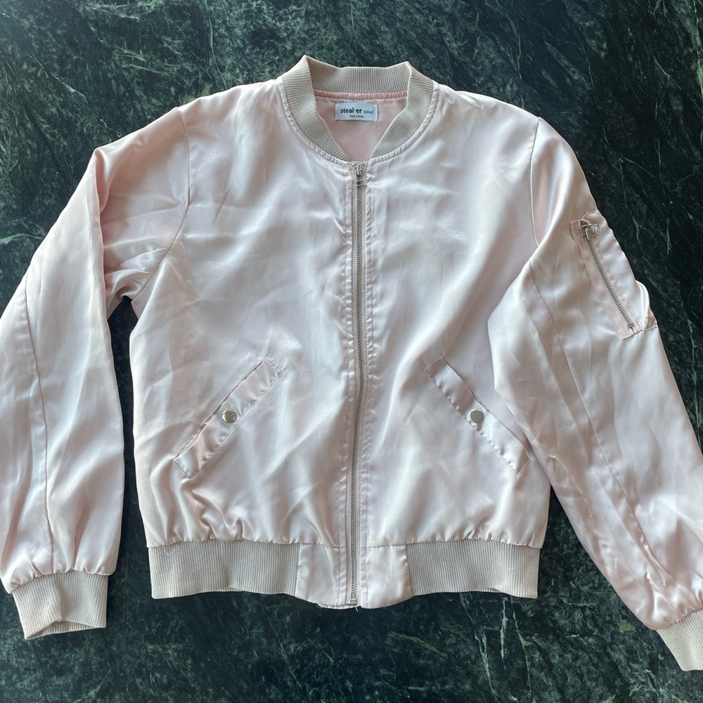 Light Pink Bomber Jacket